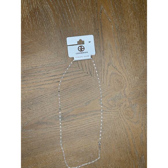 Giani Bernini Sterling Silver Beaded Chain Necklace 20” - Picture 4 of 4